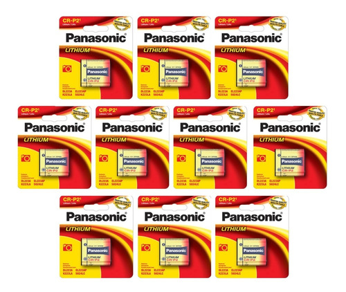 Crp2  Panasonic Paquete Con 10, 6 Volts Litio El223ap, Cr-p2