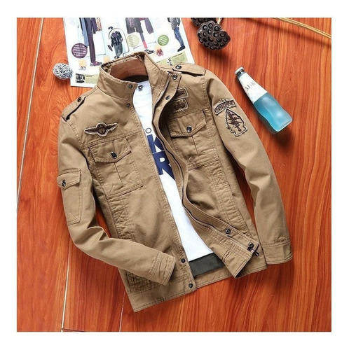 Jaqueta Militar Masculina De Algodão