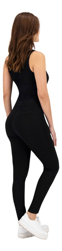 Pantalón Skinny Britos Jeans Mujer Negro Corazón 024861