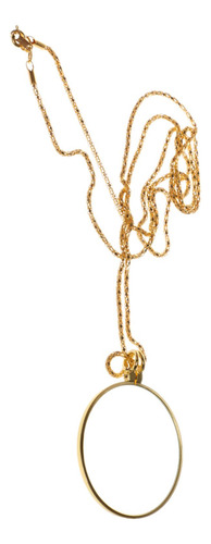 6 Unids Mini Lupa Colgante De Cadena Lupas De Metal Para