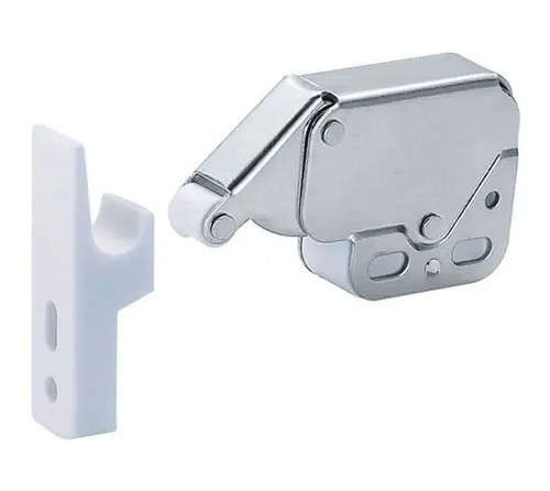 Fecho Toque Mini Lacth Com 12 Peças Para Portas De Armários