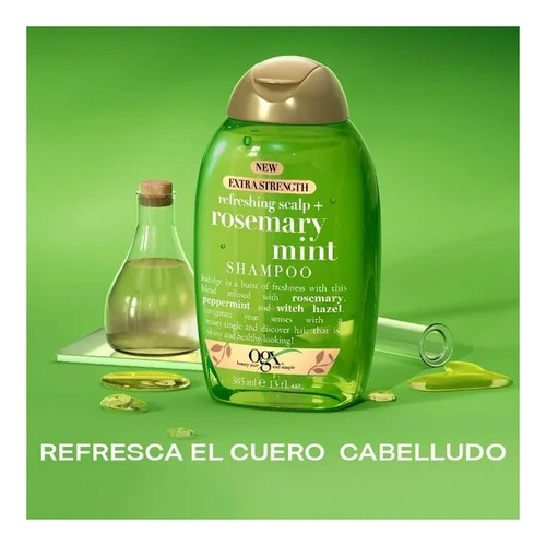 Shampoo Ogx Rosemary Mint 385ml Romero Y Menta