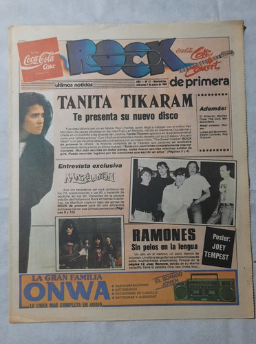 Revista Rock De Primera Música 37 Tanita Tikaram Marillion 