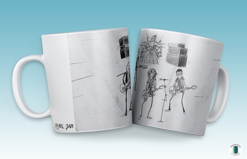 Imagen 4 de 5 de Mug Design Pearl Jam Gigaton. Mas Diseños Ceramica Importada