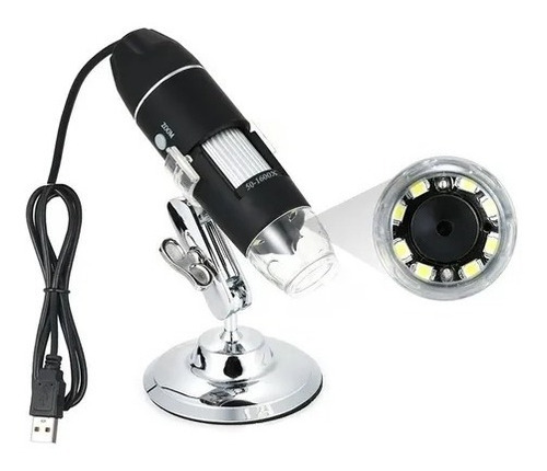 Microscopio Digital Usb 1000x Zoom Optico Hd 8 Leds 