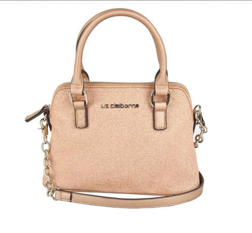 Imagen 1 de 4 de Bolsa Para Mujer Marca Liz Claiborne Color Rose Gold Brillo