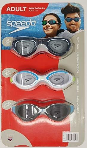 Speedo 3 Pack Adulto Gafas De Natación - Los Colores Pueden 