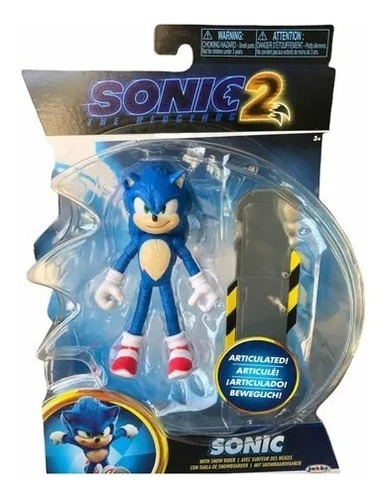 Sonic The Hedgehog 2 Sonic With Snow Rider 10 Cm 2022 