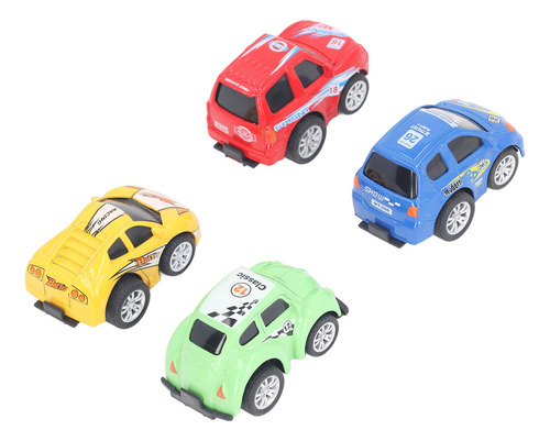 Juguetes De Coche Para Niños Pequeños, 4 Unidades, Retráctil