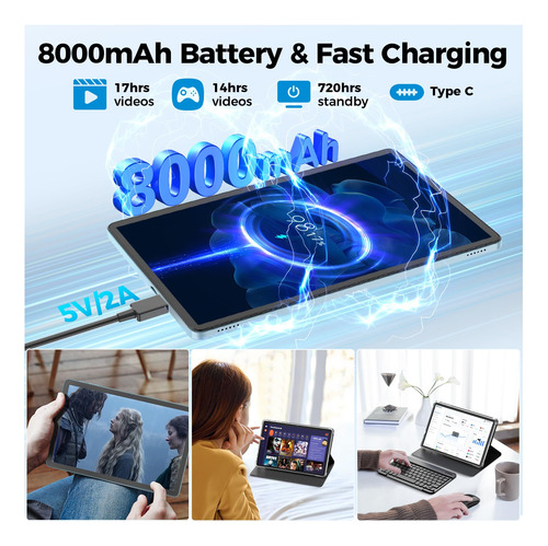 Tableta Suicoey 11 Pulgadas Android 14 12 Gb Ram 128 Gb Rom