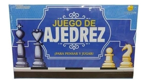 Juego De Mesa Ajedrez De Caja  Fichas Plastico 