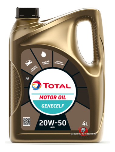 Aceite Mineral Total Genecelf 20w50 X 4 Litros
