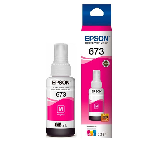 Botella De Tinta Epson ® 673 T673320-al Magenta