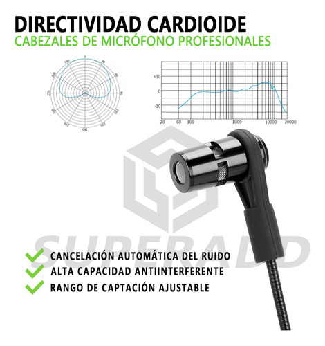 Micrófono Inalámbrico Superadd Su-723 Para Arpa