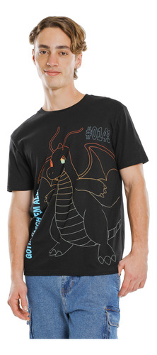 Playera Manga Corta Charmander Pokemon C&a De Hombre