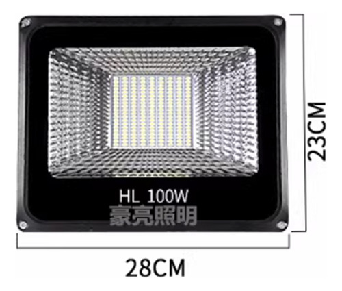 Proyector Led For Exteriores De 100w Ip66