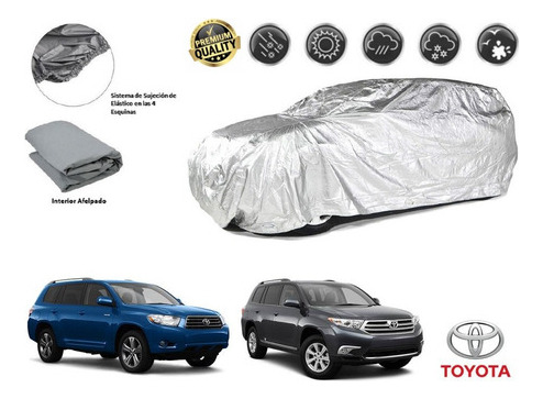 Lona Cubreauto Afelpada Premium Toyota Highlander 2.7l 2012