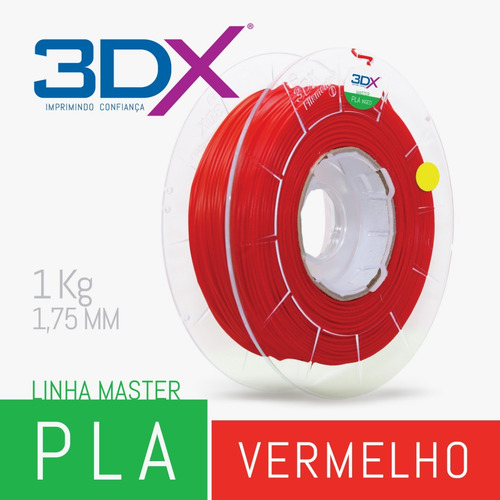 Imagem 2 de 2 de Filamento Pla Ht 1,75 Mm | 1kg | Vermelho