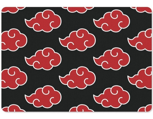 Mouse Pad Gamer Akatsuki Nuvem Geek Cor Preto e Vermelho