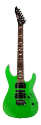 Guitarra elétrica LTD Exclusives MT-130 de  tília neon green com diapasão de pau-rosa