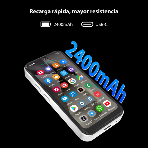 W&o F11 Mini Teléfono Inteligente Hd 3g Doble Sim 4gb Ram 64gb De Almacenamiento Rom Larga Duración Con Sistema Operativo Android Cámara 8mp + 5mp