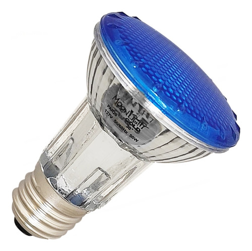 Lâmpada Halogena Par 20 50w 127v Dimerizavel Azul 3 Peças