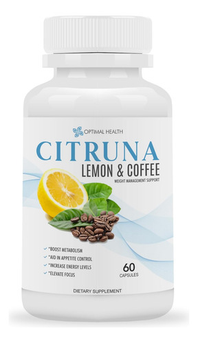 Suplemento Para Perda De Limão E Café Citruna - Com Grão De