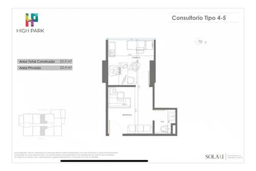 Se Arrienda Consultorio En Proyecto High Park Barrio Monte Carmelo