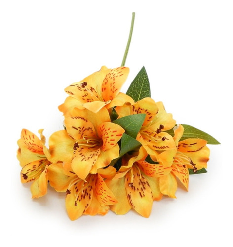Flor Astromelia Artificial Linda Para Decoração E Arranjos | Parcelamento  sem juros