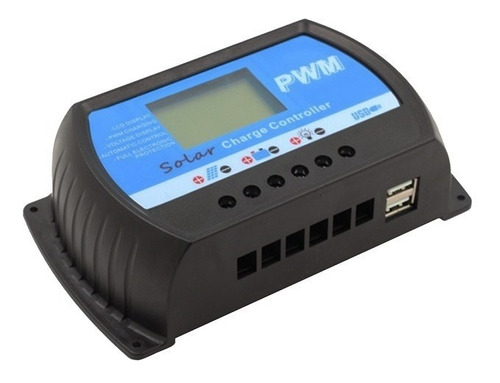 Controlador De Carga Solar 12v 24v 30a Pantalla Lcd 50v Usb