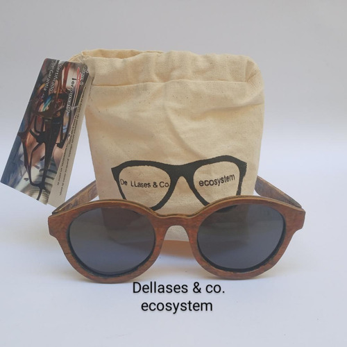 Óculos De Sol De Madeira De Llases & Co. Unissex