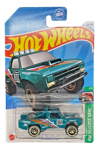 Hot Wheels Camioneta 87 Dodge D100 Original + Obsequio