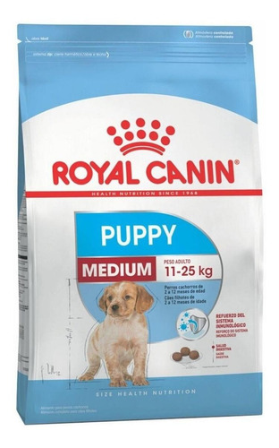 Imagen 1 de 2 de Alimento Royal Canin Size Health Nutrition Medium Puppy para perro cachorro de raza mediana sabor mix en bolsa de 13.6kg