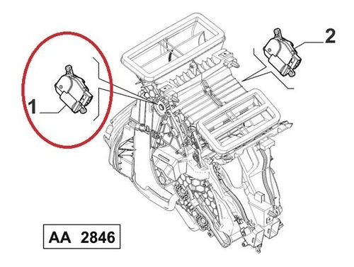 Motor- Actuador De Ventilación Jeep Renegade Mopar