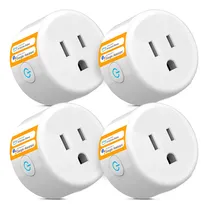 Comprar 4 Enchufes Inteligentes Wifi Alexa Google Home Smart Plug Contacto Interruptor Inteligente Tomacorrientes 4psc Enchufe Wifi Gievuleo