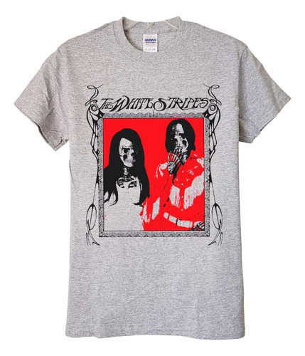 Polera The White Stripes Skulls Rock Abominatron