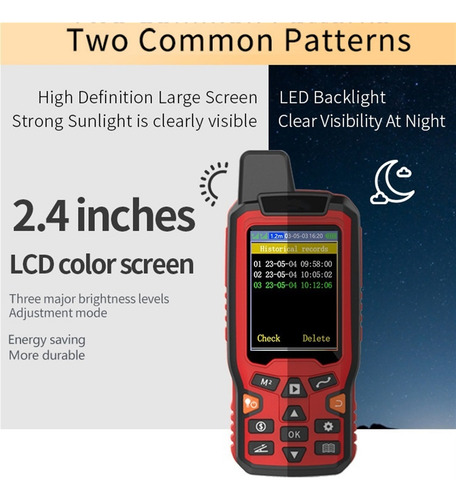 Gps De Mano Track Land Area Meter Con Pantalla De 2.4inch