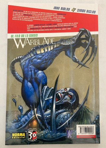 Comic Image Wildstorm: Warblade (de Los Wildcats) - El Filo De La Navaja. Historia Completa. Editorial Norma