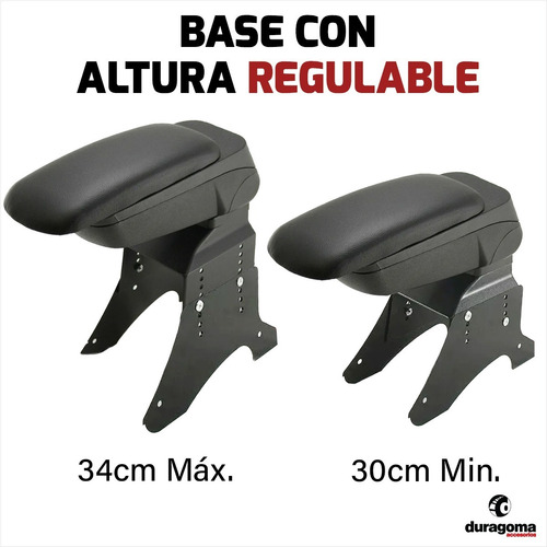 Imagen 4 de 6 de Apoya Brazo Universal Rebatible Guantera Apoyabrazo Consola
