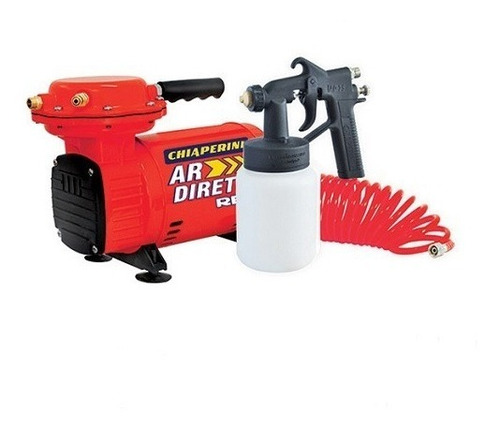Compressor De Ar Direto Pintura Red 40psi 1/3hp Chiaperini Cor Vermelho 127/220v