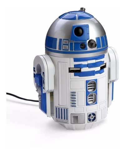 R2d2 Cargador Star Wars Para Coche 2 Puertos Usb