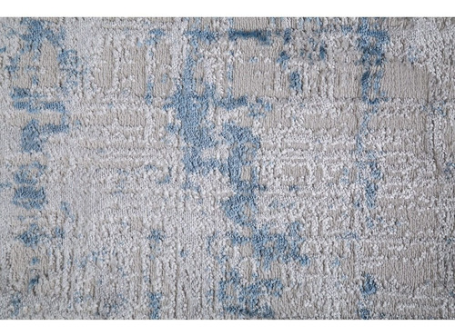 Tapete Super Soft Qaza Abstrato Azul 2,00 M X 2,50 M 200x250 Desenho do tecido Geométrico