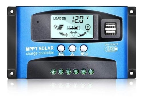 Regulador De Carga Solar Mppt 60a 12/24v