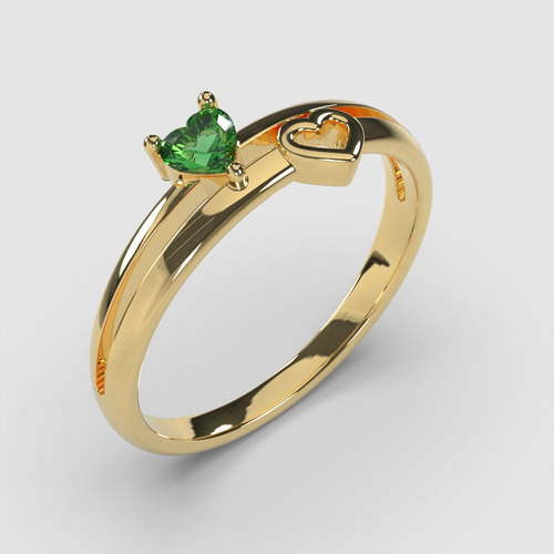 Anillo Seren Solitario Oro Amarillo 18k 