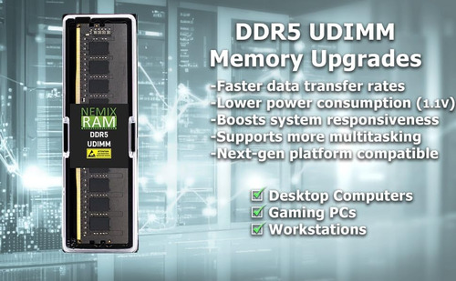 Nemix Ram 96gb (2x48gb) Ddr5 5200mhz Pc5-41600 2rx8 1.1v