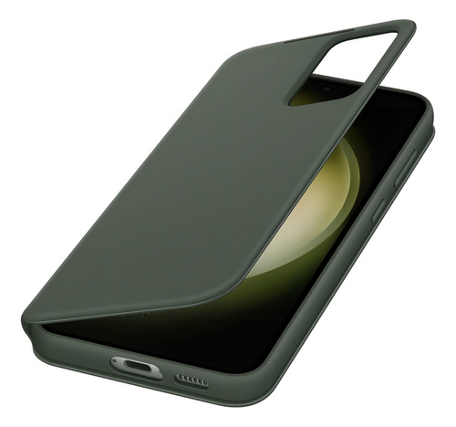 Samsung Galaxy S23+ Plus S-view Funda Para Teléfono Con Portafolios, Funda Protectora Con Ranura Para Tarjetero, Ventana Transparente, Versión Estadounidense, Ef-zs916cgegus, Verde