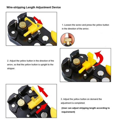 Imagen 4 de 10 de Alicata Pelacable Automatico 8 Pulgadas 5-in-1