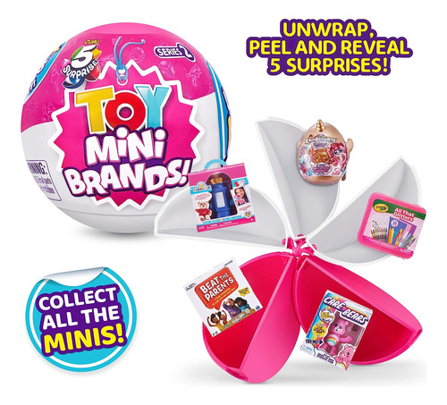5 Surprise Toy Mini Brands Series 2 De Zuru (collectors Case