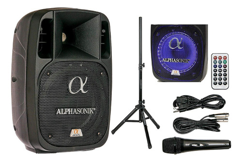 Alphasonik - Parlante Amplificado De 800w Pro Dj De 6 Pulgad