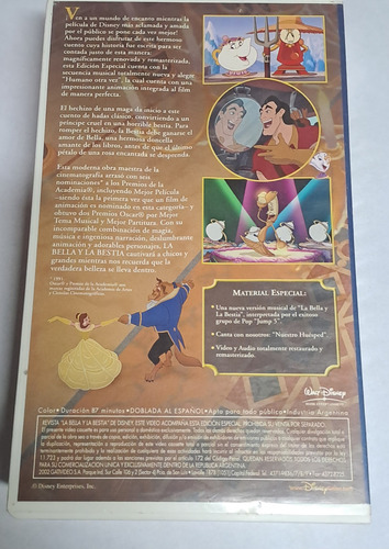 La Bella Y La Bestia Vhs Original (Usado)